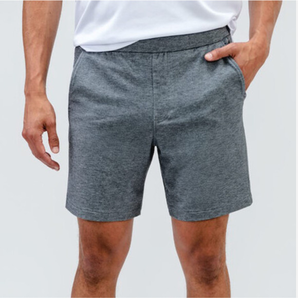MINISTRY OF SUPPLY Mens Fusion Terry Shorts XS Grey Pull On 8" Lightweight NWT - Picture 1 of 9